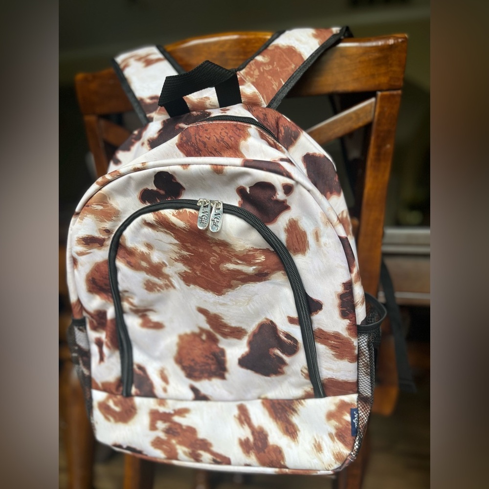 NGIL Cow Print Backpack